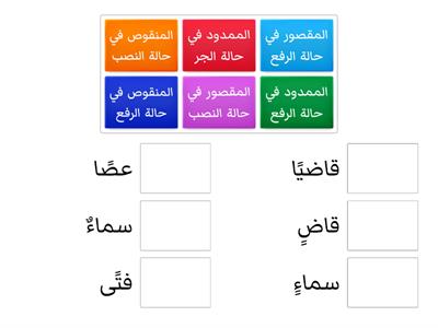  تنوين الاسم المقصور والمنقوص والممدود - وحدة الوعي الاجتماعي (لغتي سادس)