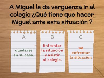 prestemos atencion a las siguientes situaciones 