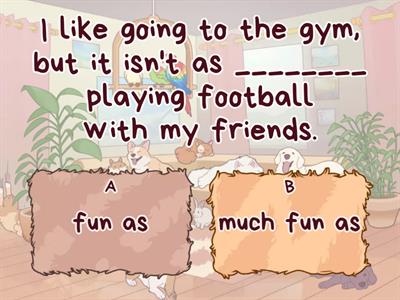 Grammar: Making comparisons (Level intermediate plus 1B)