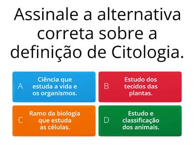 Testando o conhecimento da Citologia