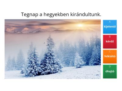 Mondatfajták felismerése 3.osztály 