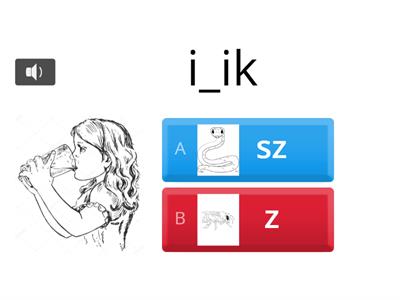 Sz - z hangok diff. szóközben