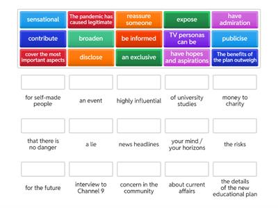 GOLD EXPERIENCE B2+ UNIT 3 VOCABULARY REVIEW