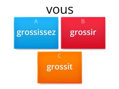 Verbes en 2e groupe 