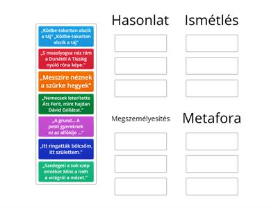 Szóképek, nyelvi alakzatok