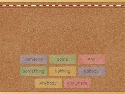 Some any no and compounds