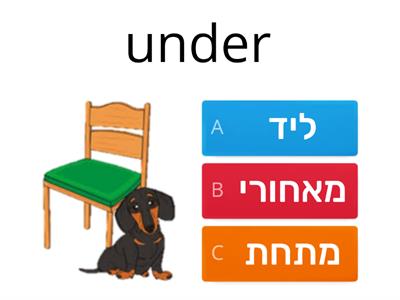  מילות יחס אנגלית