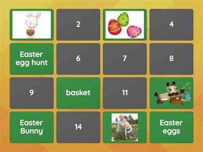 matching pairs HESS- Easter words