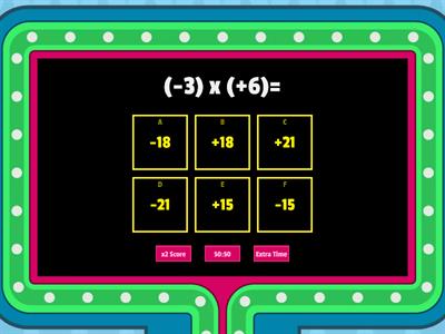 Multiplicação de Números Inteiros