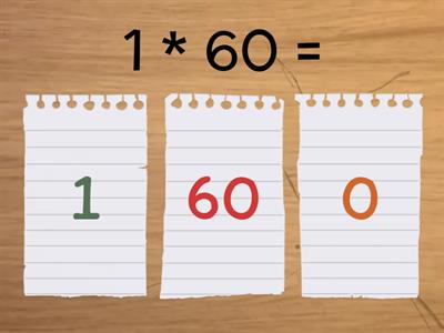 Умножение и деление на число 1