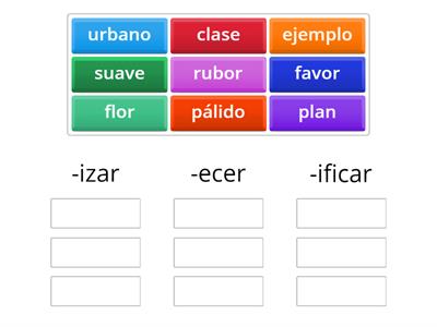 FORMACIÓN DE VERBOS