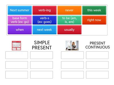 SIMPLE PRESENT-PRESENT CONTINUOUS