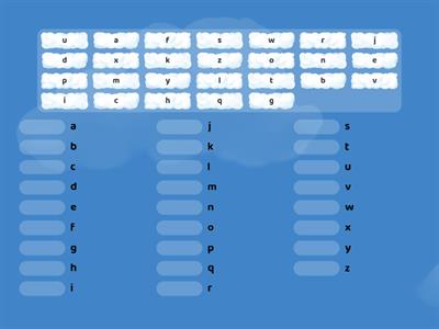 Alphabet match