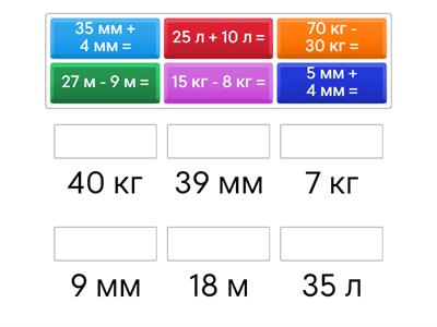 Дії з іменованими числами