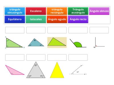 Clasificación de ángulos y triángulos