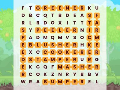 Suffix -er // Wordsearch