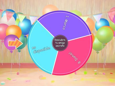 RULETA DEL AMIGO SECRETO.