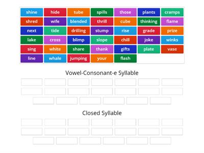 Fundations Unit 11: Syllable Sort