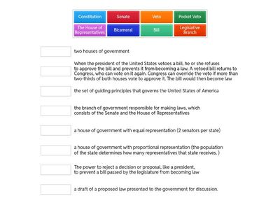 Legislative Branch Vocab