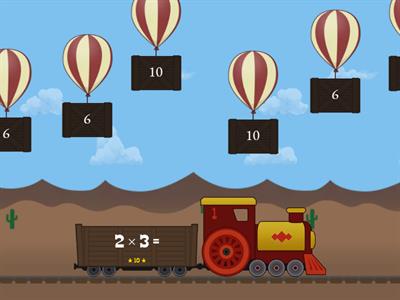 Times tables x2 Balloon Pop
