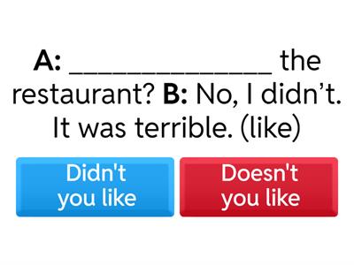 Life 5 Unit 6 question forms