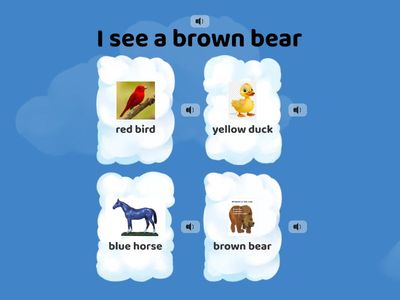 Brown Bear, What do you see?
