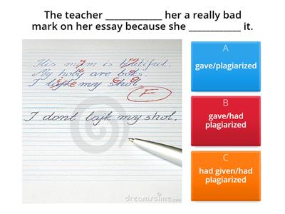 Narrative tenses practice