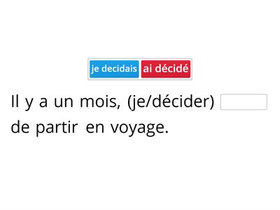 Semaine #14: L'imparfait ou passé composé