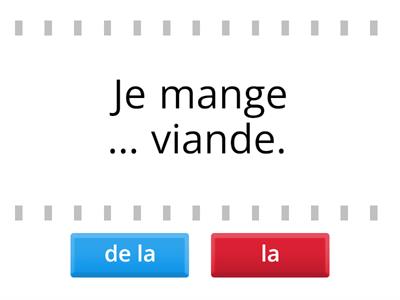 "de la" ou "la"?