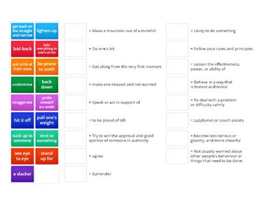 Outcomes Advanced Unit 2 Collocations and idioms