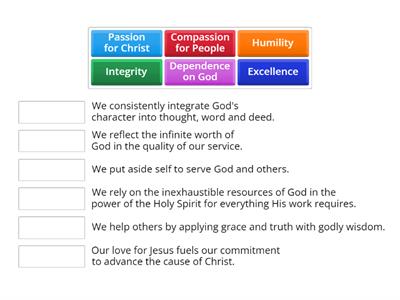 BSF Core Values