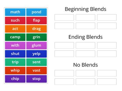 Consonant Blends