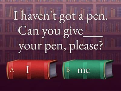 Subject and Object Pronouns