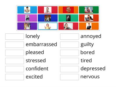 feelings adjectives match up