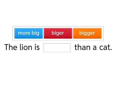 Liza-Comparative adjectives