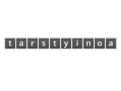 Anagram -ary words