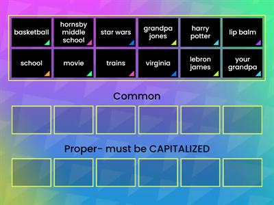 Common or Proper Nouns? 