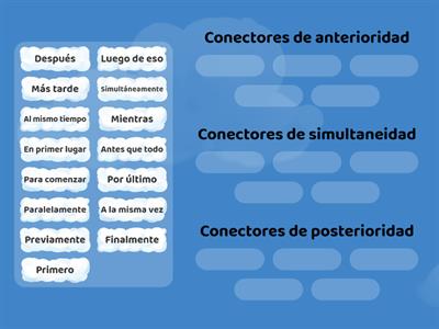 Conectores temporales o de secuencia