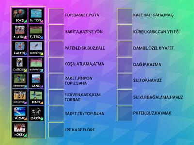 Spor Aletleri İle Sporu Eşleştirme