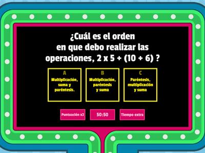  Operatoria combinada