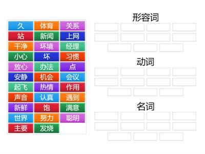 HSK3 （考试准备）生词