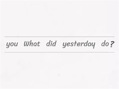 WH QUESTIONS. SIMPLE PAST