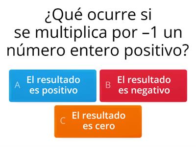 Multiplicación de números enteros