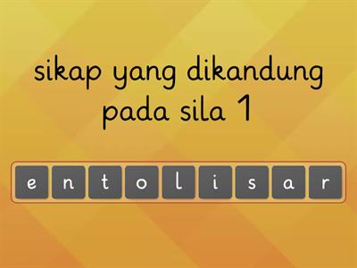 Sikap yang dikandung pada nilai Pancasila