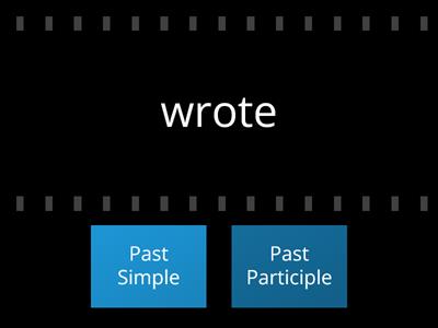 Past or Past participle