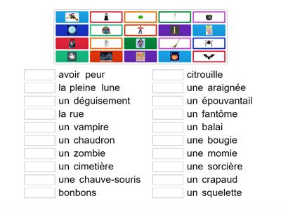 halloween word match