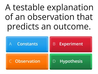 Scientific Method Questions