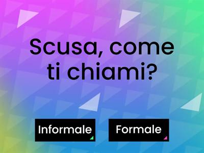 Formale/Informale