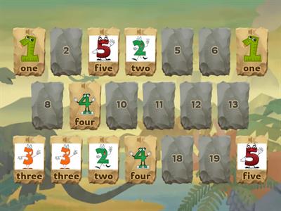  NUMBERS 1 - 10 matching