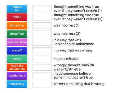 Talking about mistakes